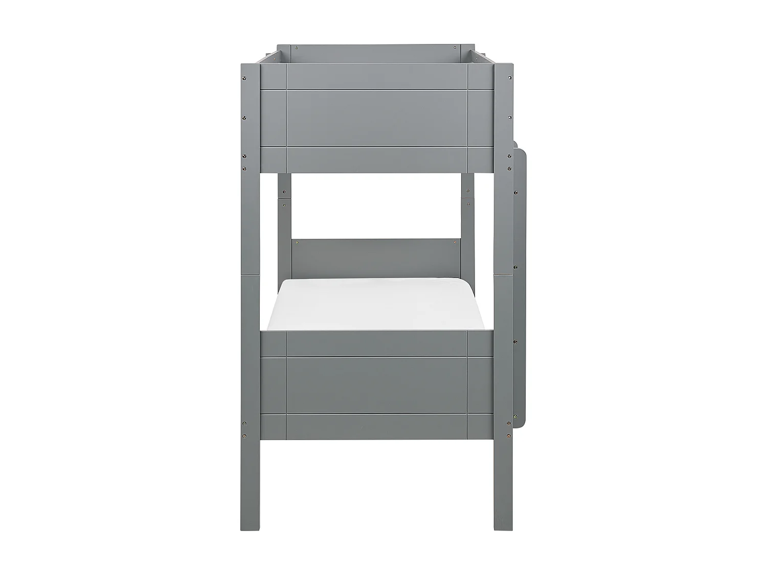Letto a castello Legno MAULDE 90 x 200 cm Grigio
