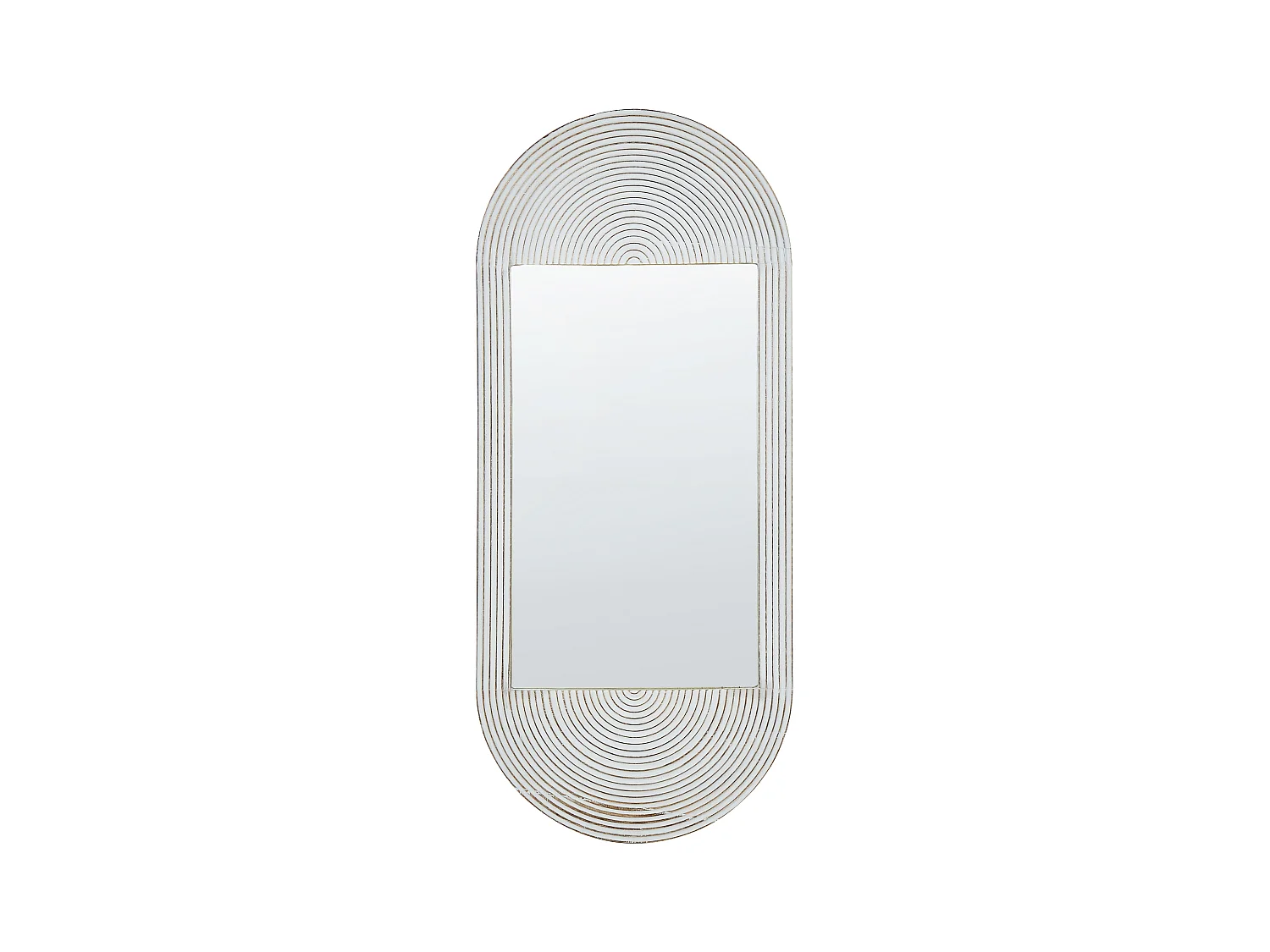 Wandspiegel BRIANT 56 cm 130 cm Holz Weiss