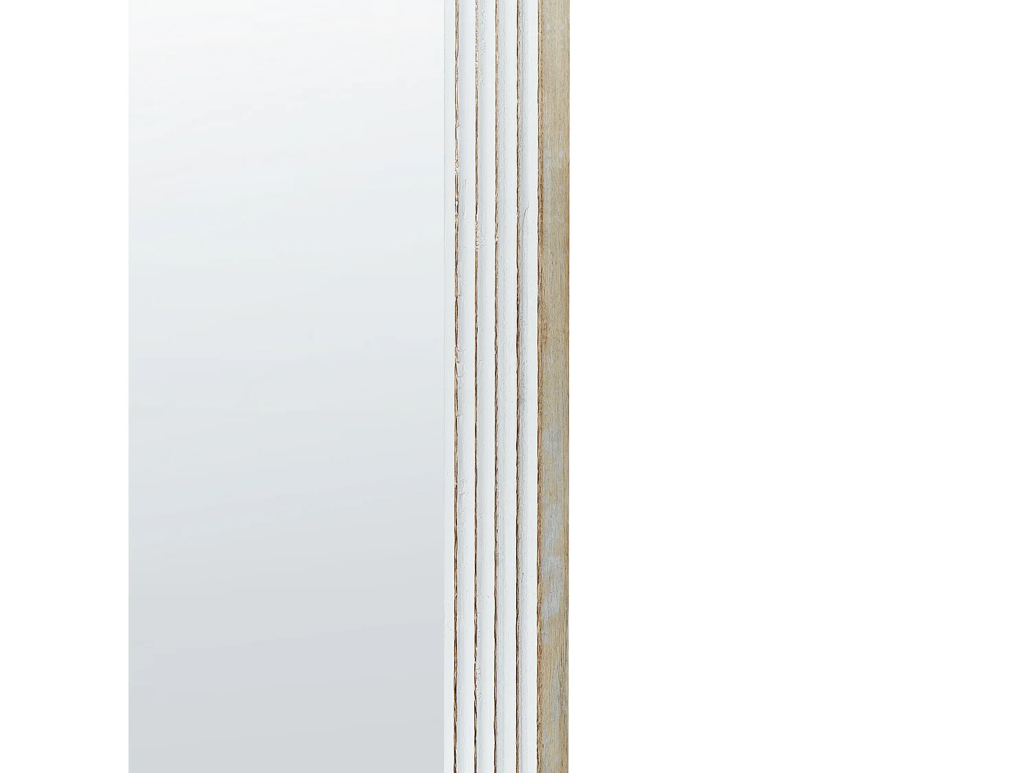 Wandspiegel BRIANT 56 cm 130 cm Holz Weiss