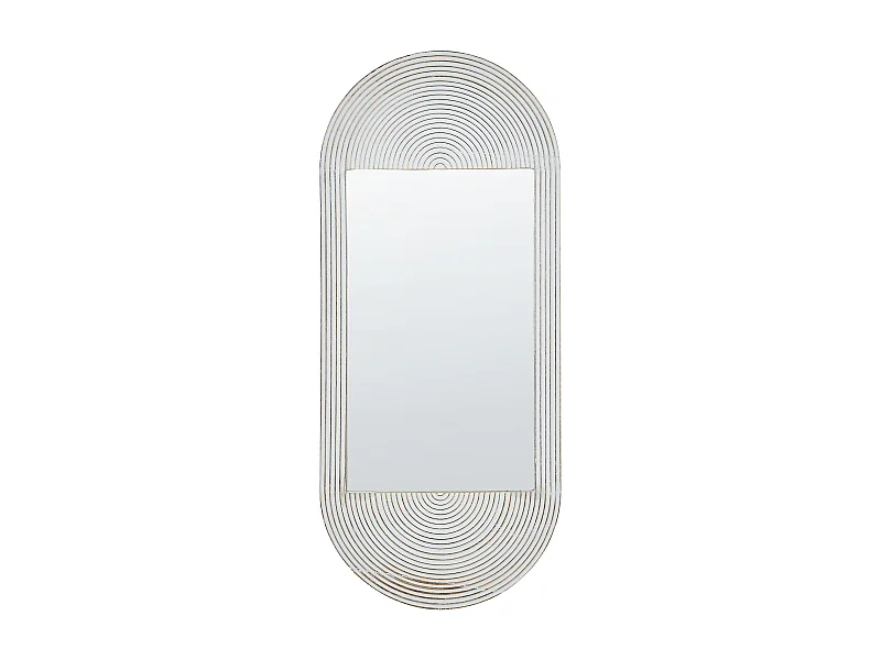 Miroir BRIANT 56 cm 130 cm Bois de manguier Blanc