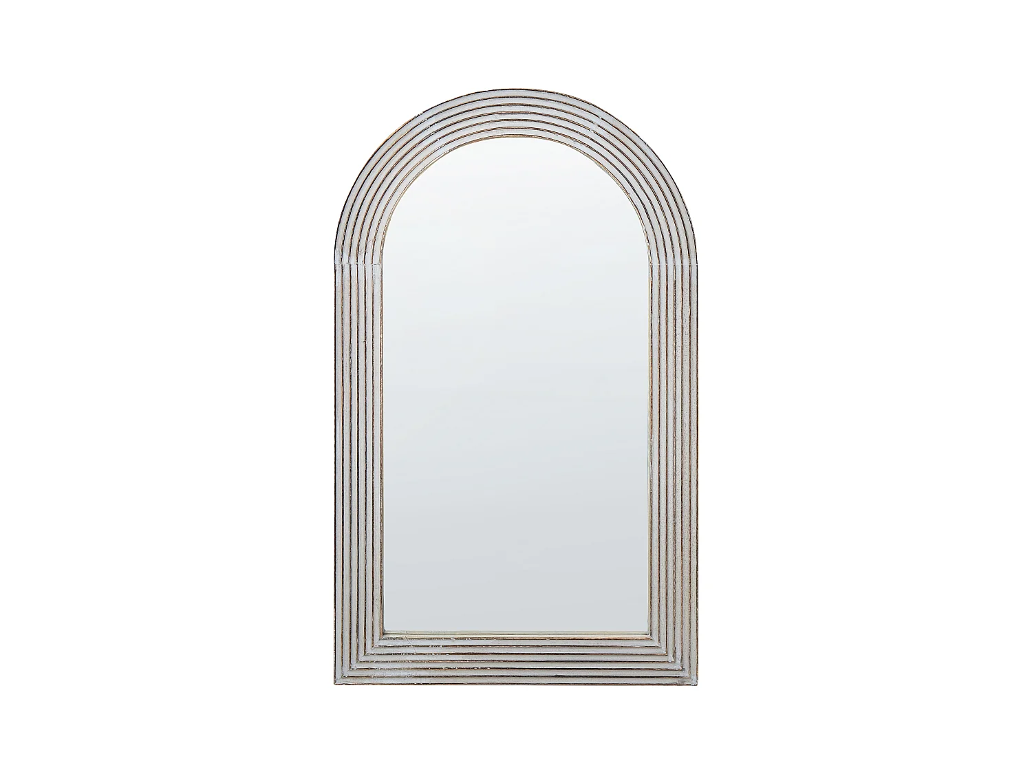 Miroir CHANDON 65 cm 107 cm Bois de manguier Blanc
