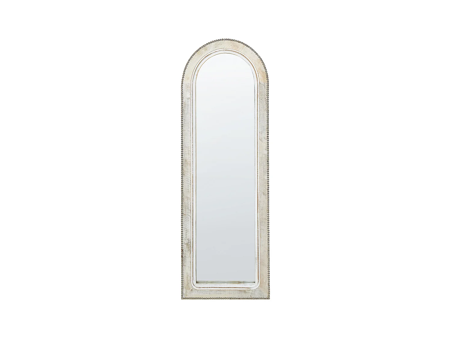 Miroir SARRY 31 cm 91 cm Bois de manguier Blanc