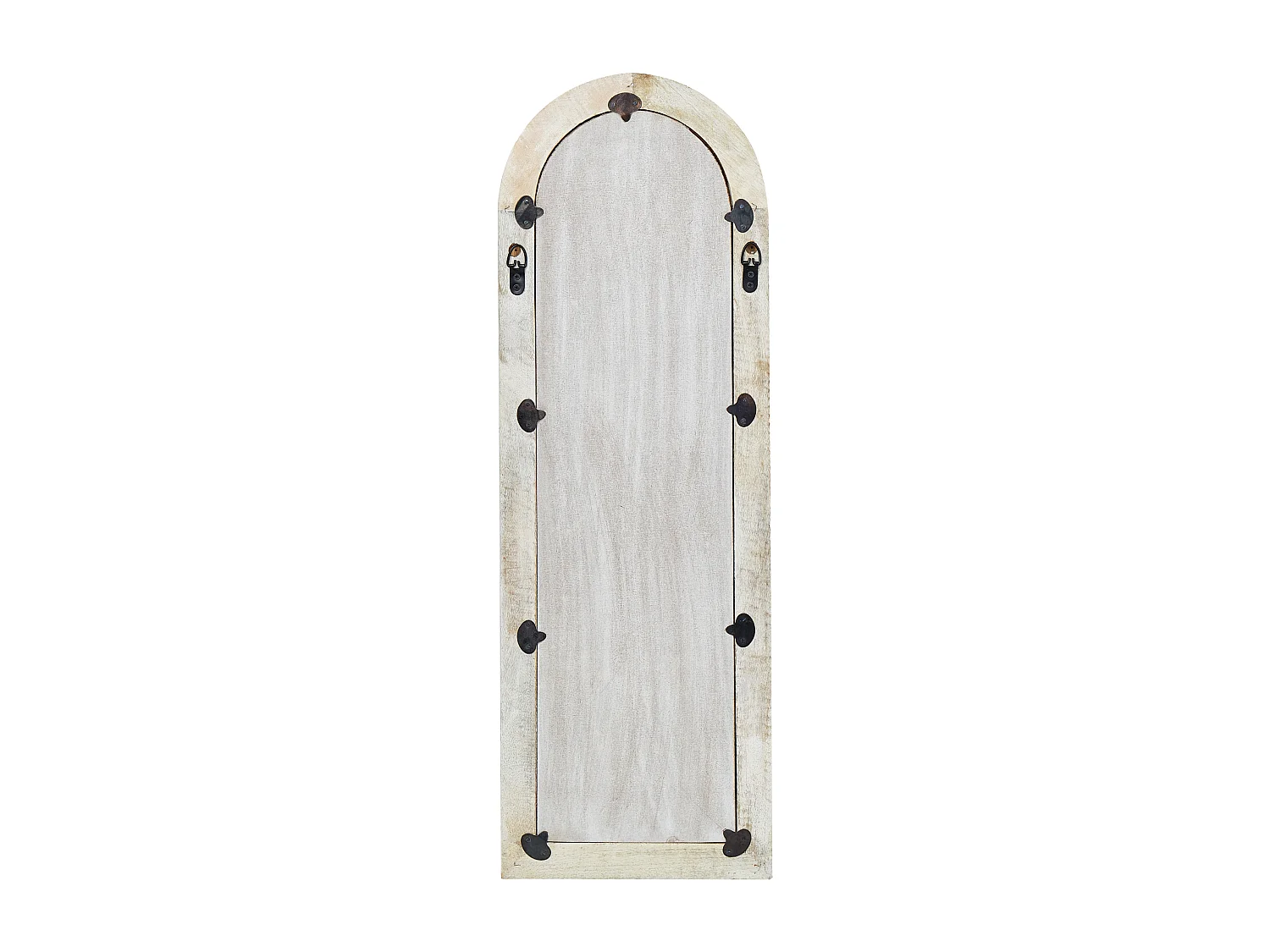 Lustro ścienne SARRY 31 cm 91 cm Drewno Biały