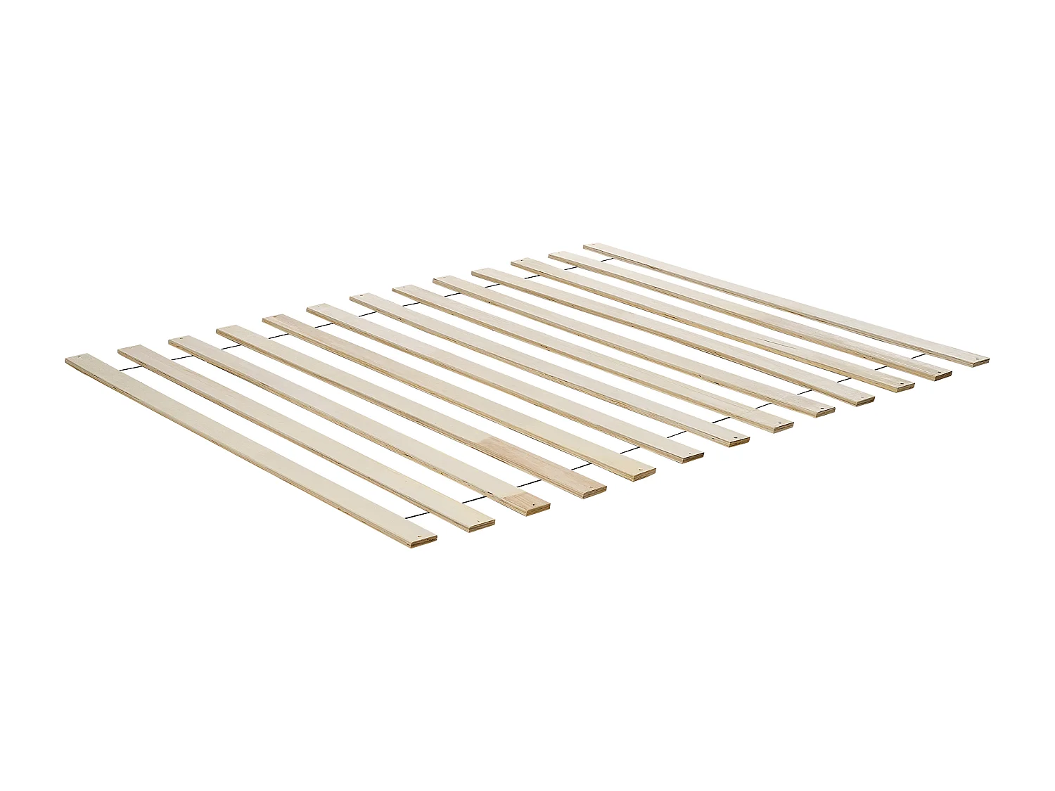 Lit avec LED Rotin VARZY 140 x 200 cm Marron