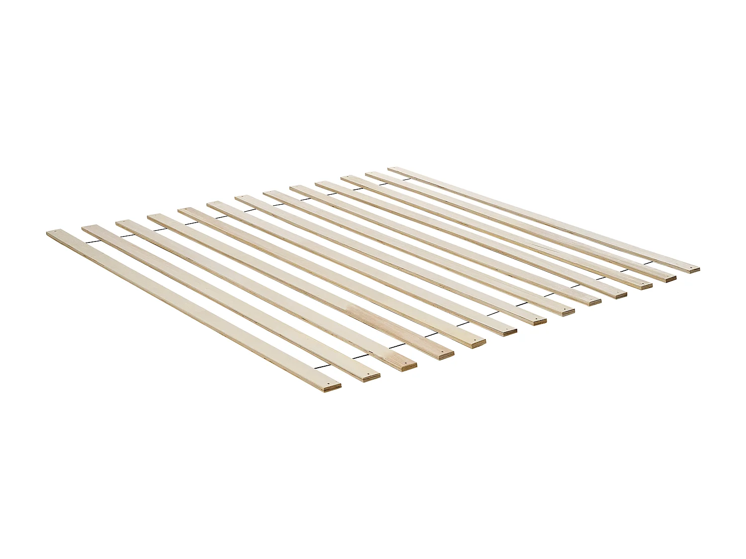 Bett mit LED Rattan VARZY 180 x 200 cm Braun