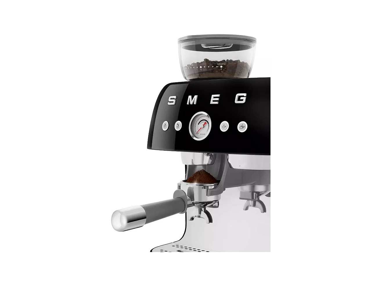 Machine à café combinée Expresso Années 50 noir