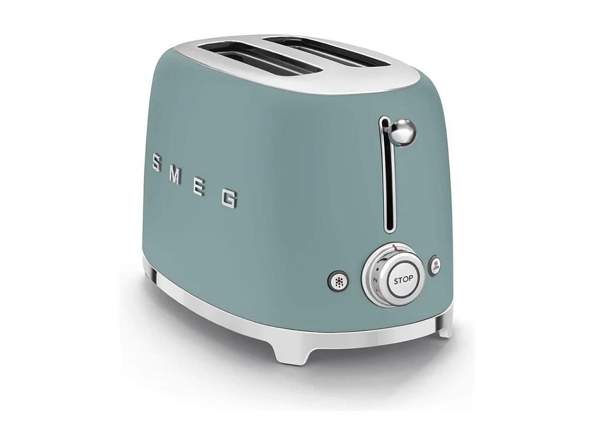 Smeg  TSF01EGMEU Tostapane per Toast 2 Fette Verde Smeraldo