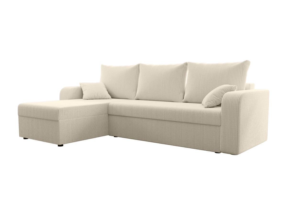 Ecksofa mit Schlaffunktion - Ecke wechselbar - Cord - Beige - ONABIA günstig online kaufen