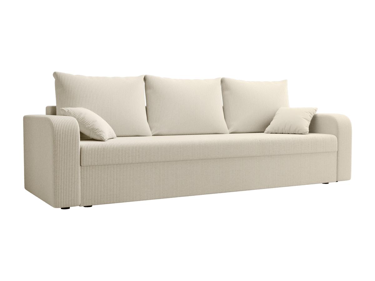 Sofa 3-Sitzer mit Schlaffunktion - Cord - Beige - ONABIA günstig online kaufen