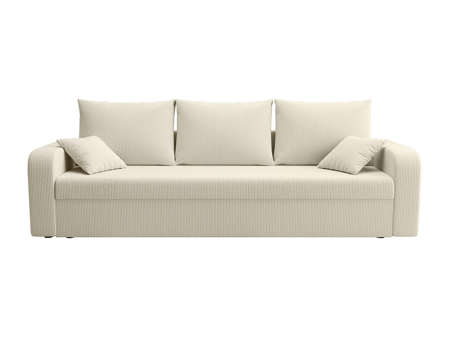 Divano letto 3 posti in Velluto a coste Beige - ONABIA