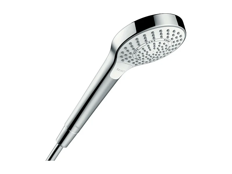 HANSGROHE Douchette 3 jets Croma Select S 130 EcoSmart 9l/min Blanc Chromé