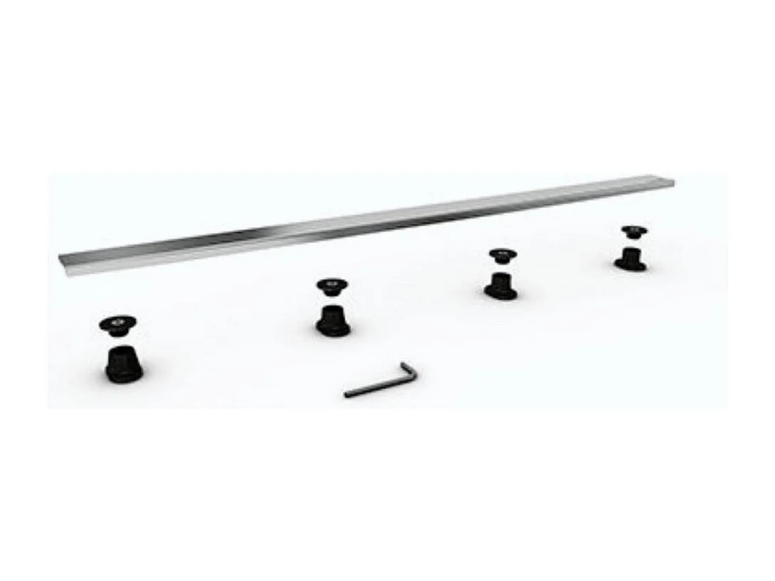 WEDI Barrette de finition à carreler pour évacuation linéaire 80 cm inox brossé Fundo