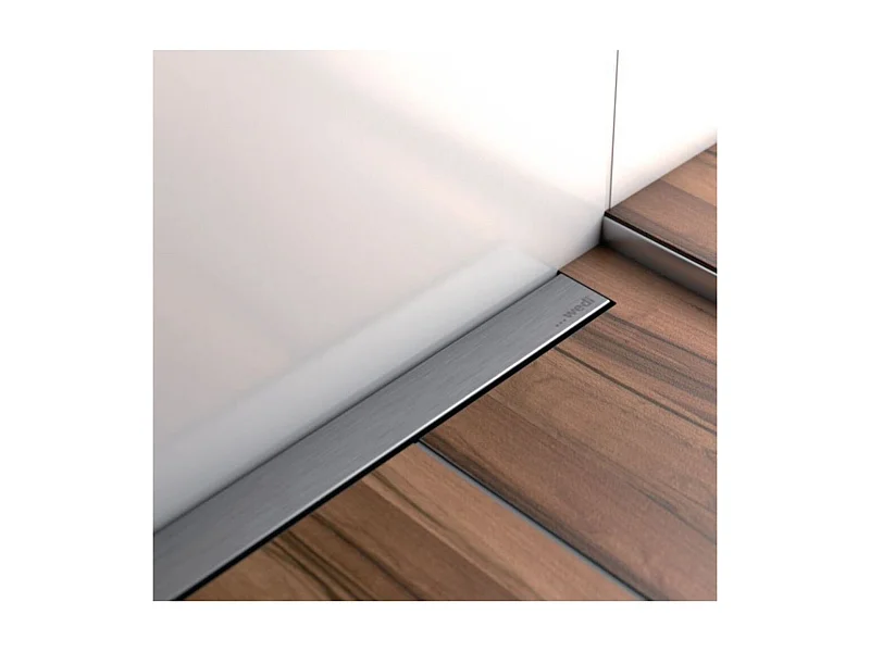 WEDI Barrette de finition à carreler pour évacuation linéaire 80 cm inox brossé Fundo
