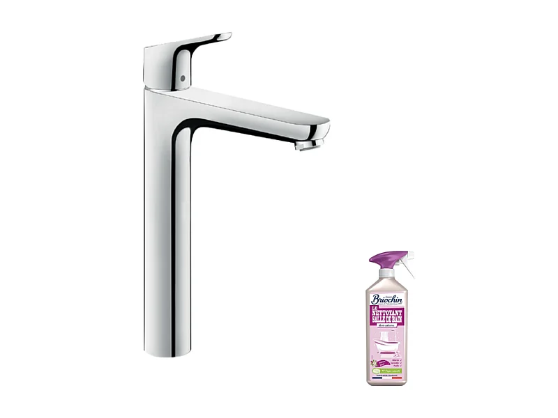 Mitigeur lavabo HANSGROHE Focus 230 avec tirette et vidage chrome + nettoyant Briochin