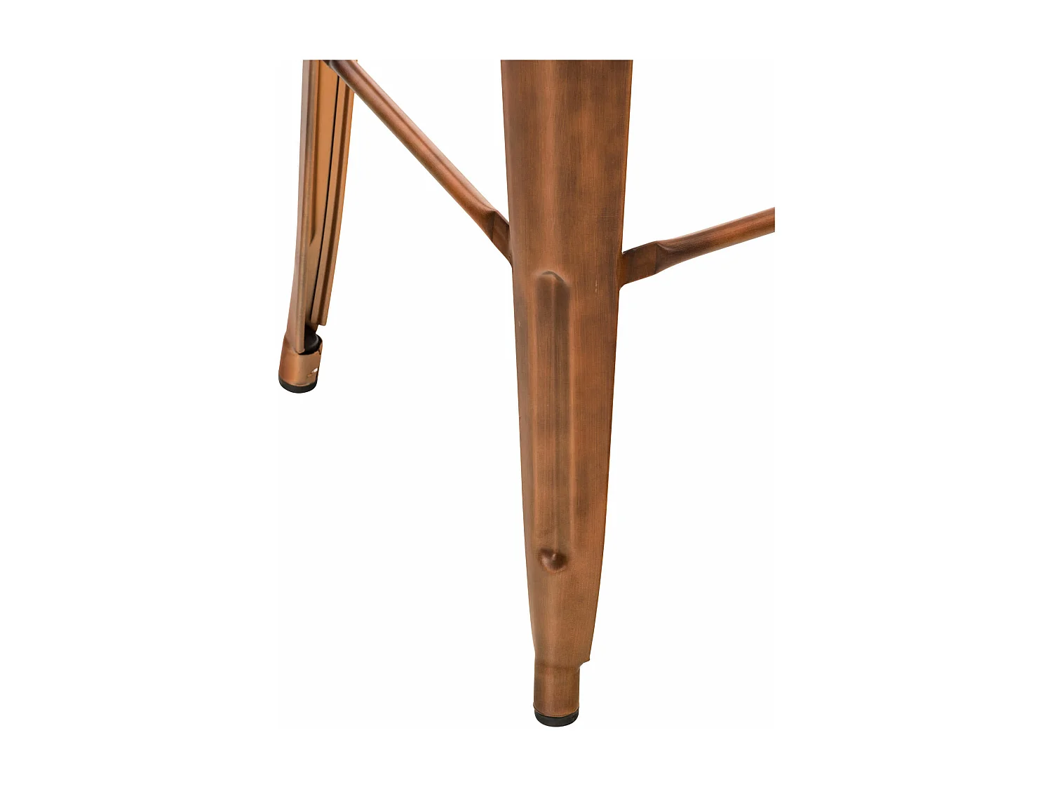 Lot de 4  Tabouret de bar - Métal & Chrome - Cuivre - Mason