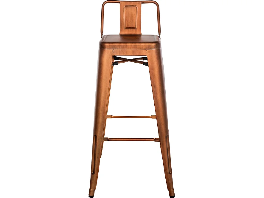 Lot de 4  Tabouret de bar - Métal & Nature - Cuivre - Mason
