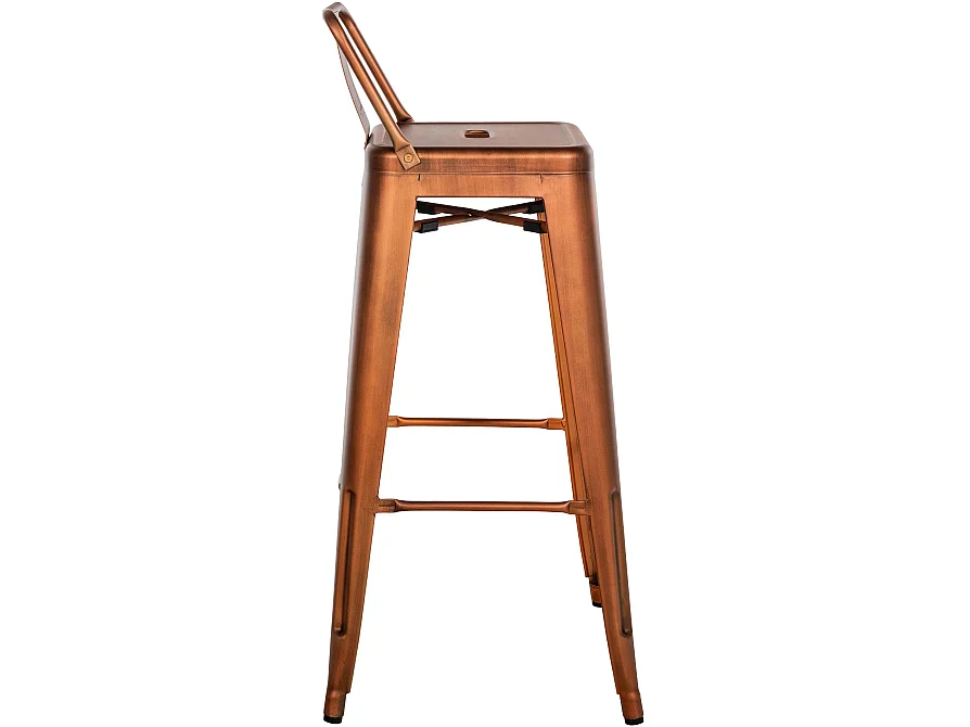 Lot de 4  Tabouret de bar - Métal & Nature - Cuivre - Mason
