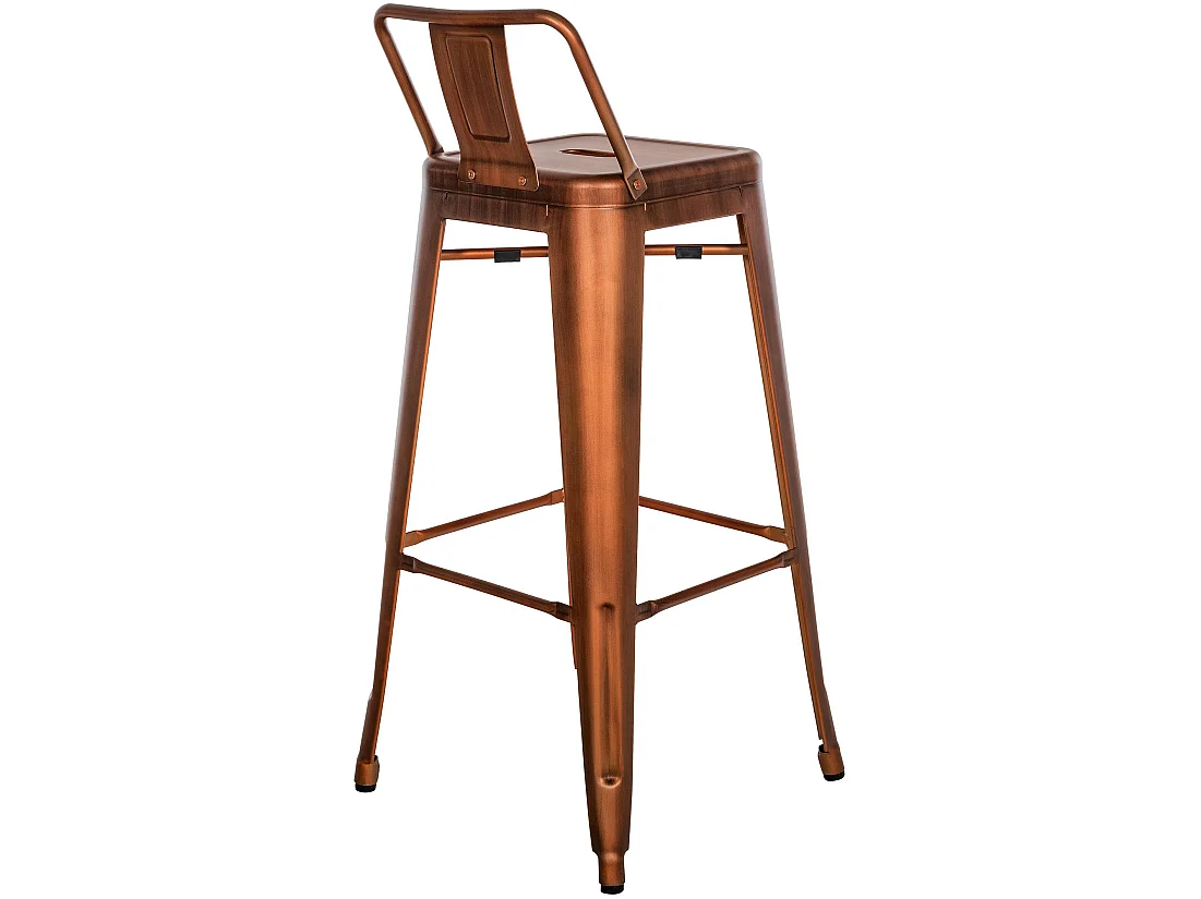 Lot de 4  Tabouret de bar - Métal & Nature - Cuivre - Mason