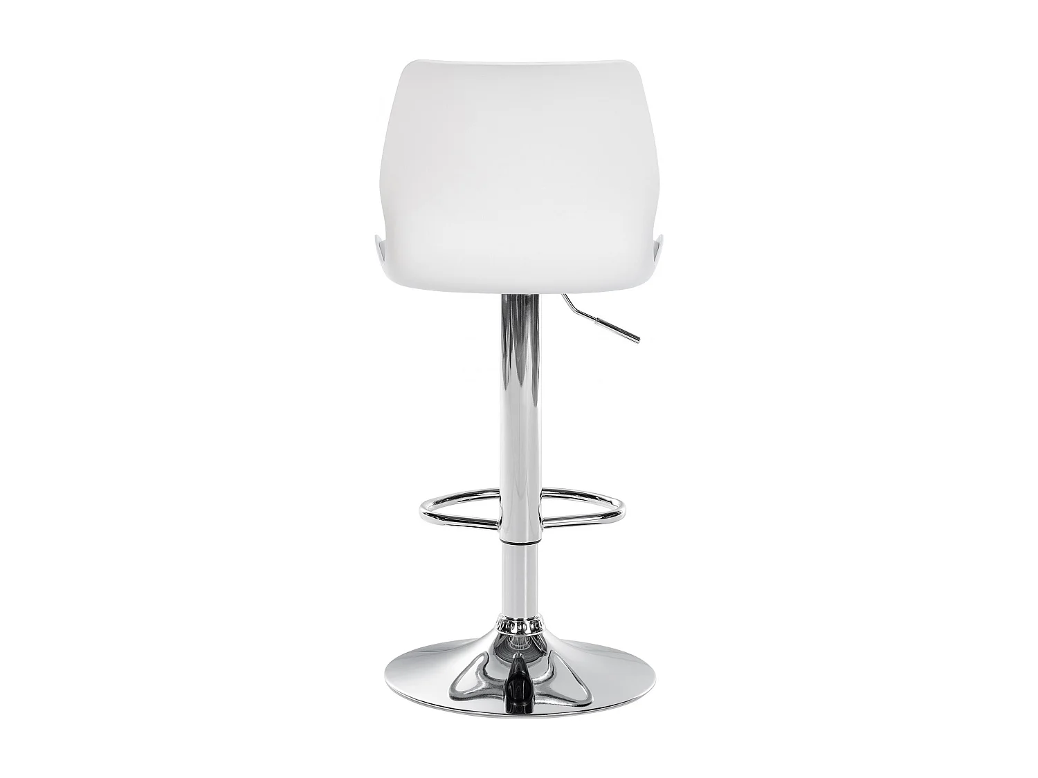 Lot de 2  Tabouret de bar - Plastique - Blanc - Gilbert