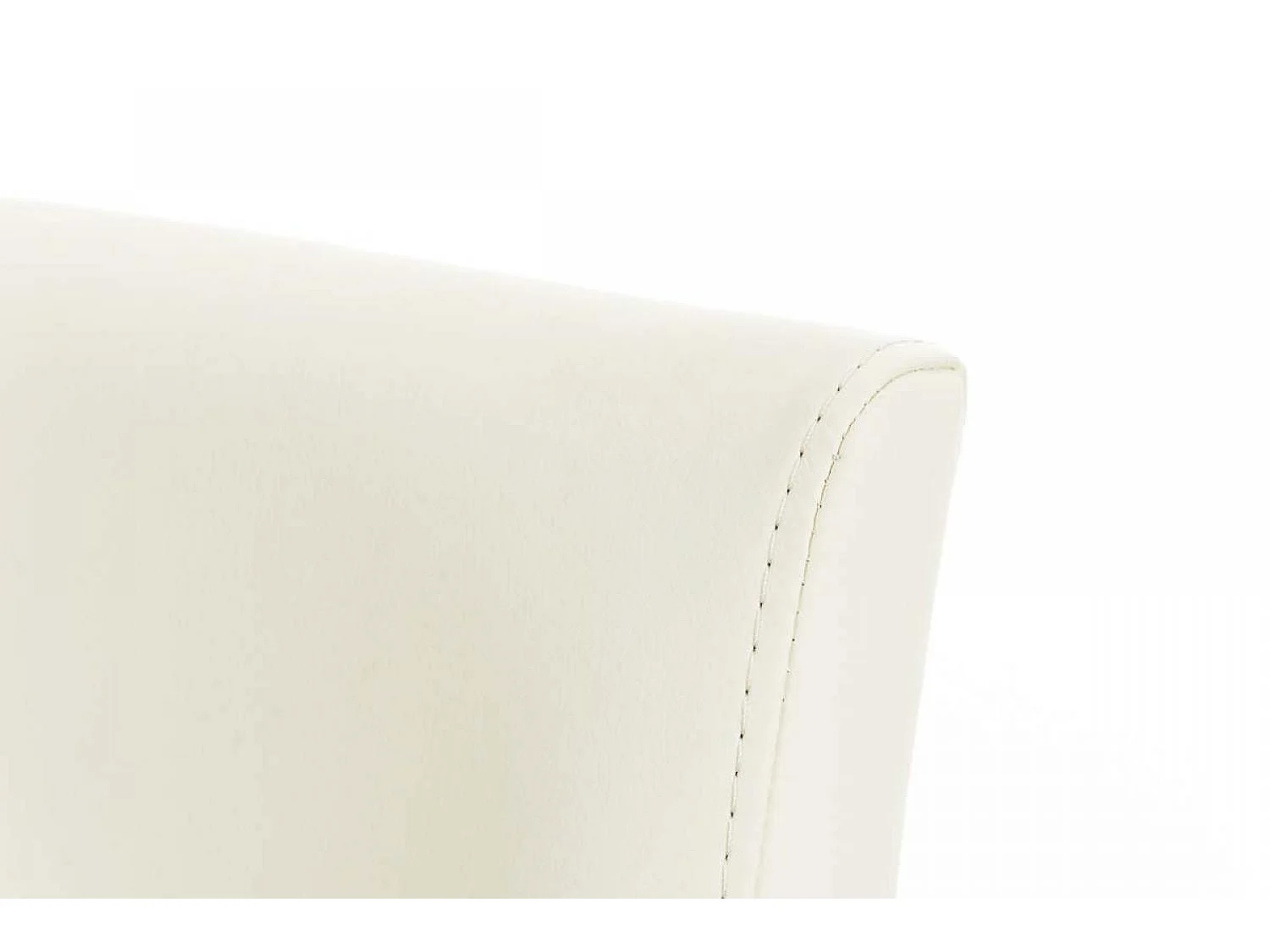 Lot de 2  Tabouret de bar - Similicuir & Blanc - Crème - Panama