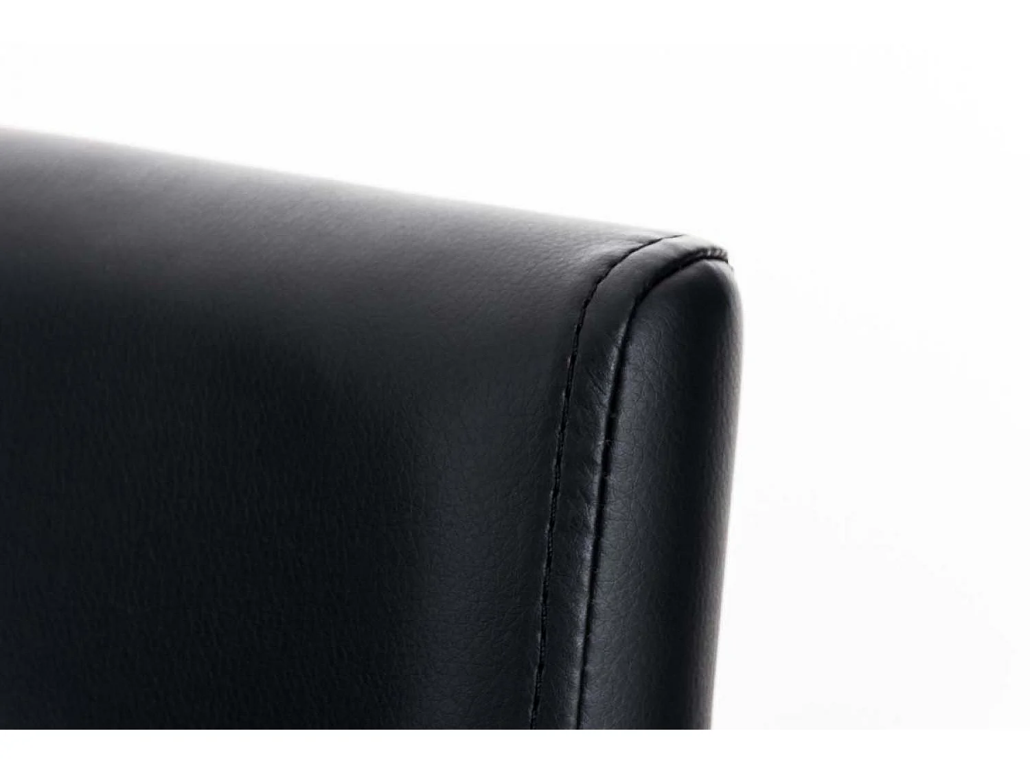 Tabouret de bar - Similicuir & Blanc - Noir - Panama