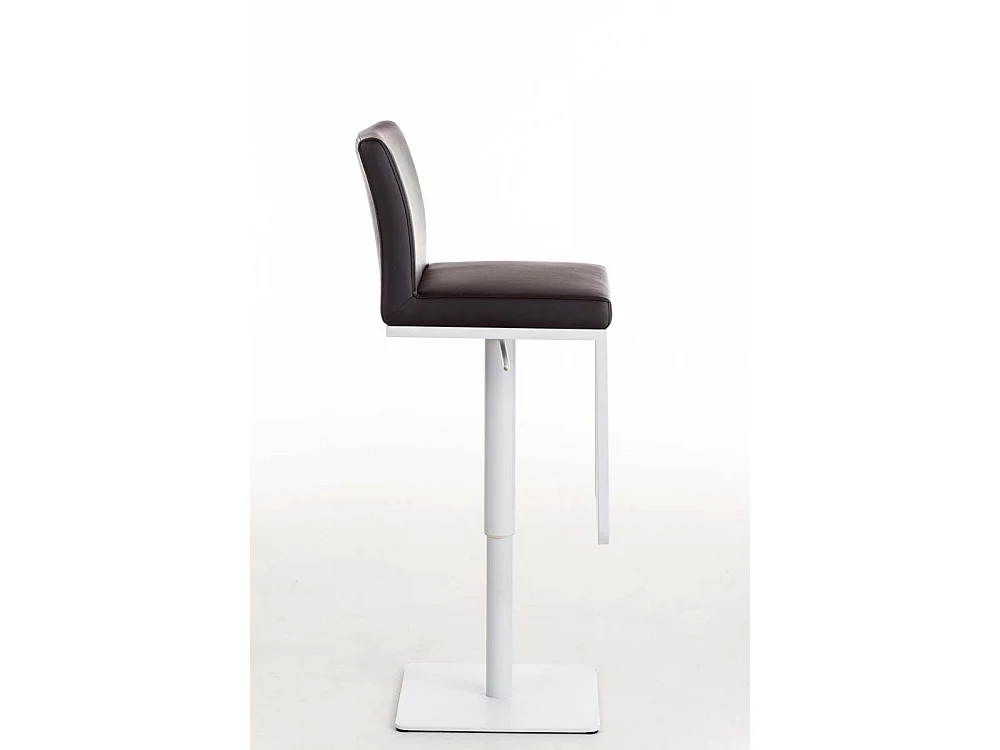 Tabouret de bar - Similicuir & Blanc - Marron - Panama