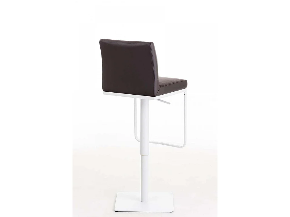 Tabouret de bar - Similicuir & Blanc - Marron - Panama