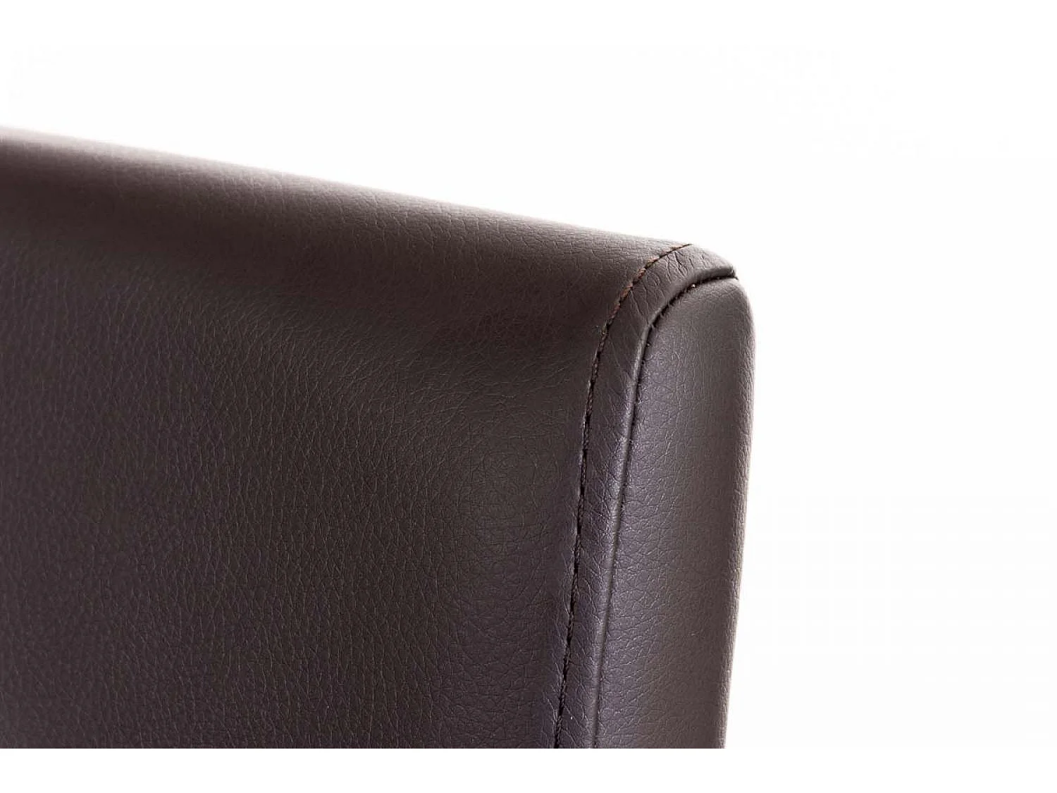 Tabouret de bar - Similicuir & Blanc - Marron - Panama