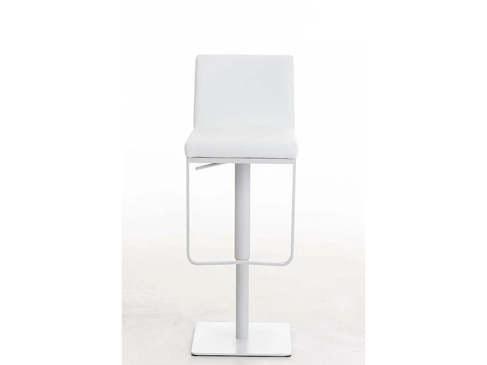 Lot de 2  Tabouret de bar - Similicuir & Blanc - Blanc - Panama