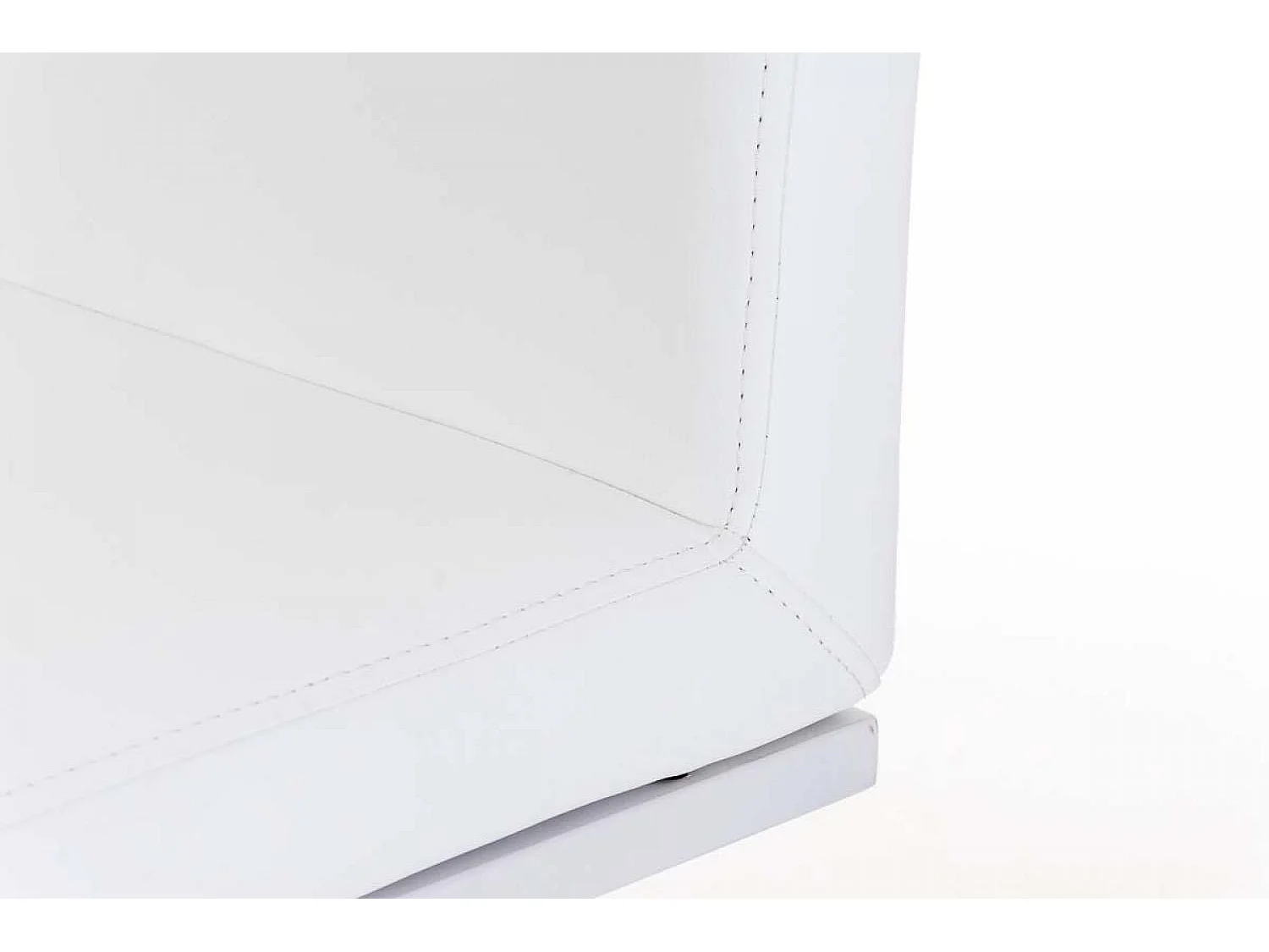 Lot de 2  Tabouret de bar - Similicuir & Blanc - Blanc - Panama