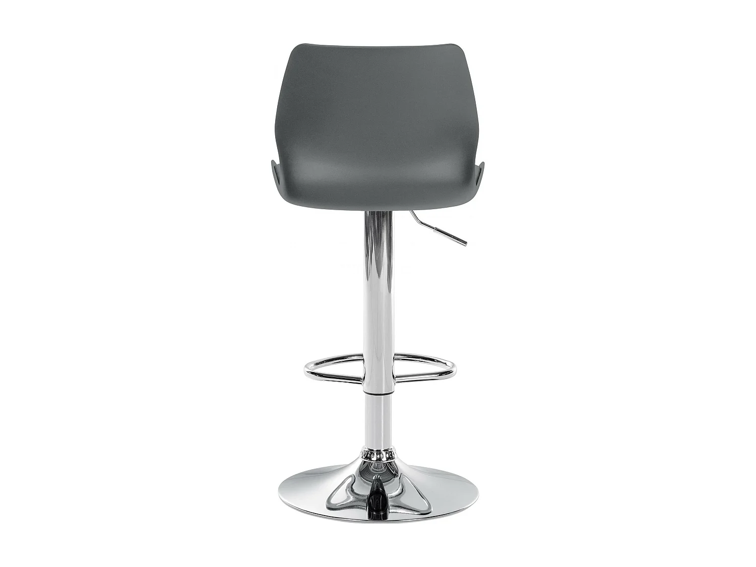 Lot de 2  Tabouret de bar - Plastique - Gris - Gilbert