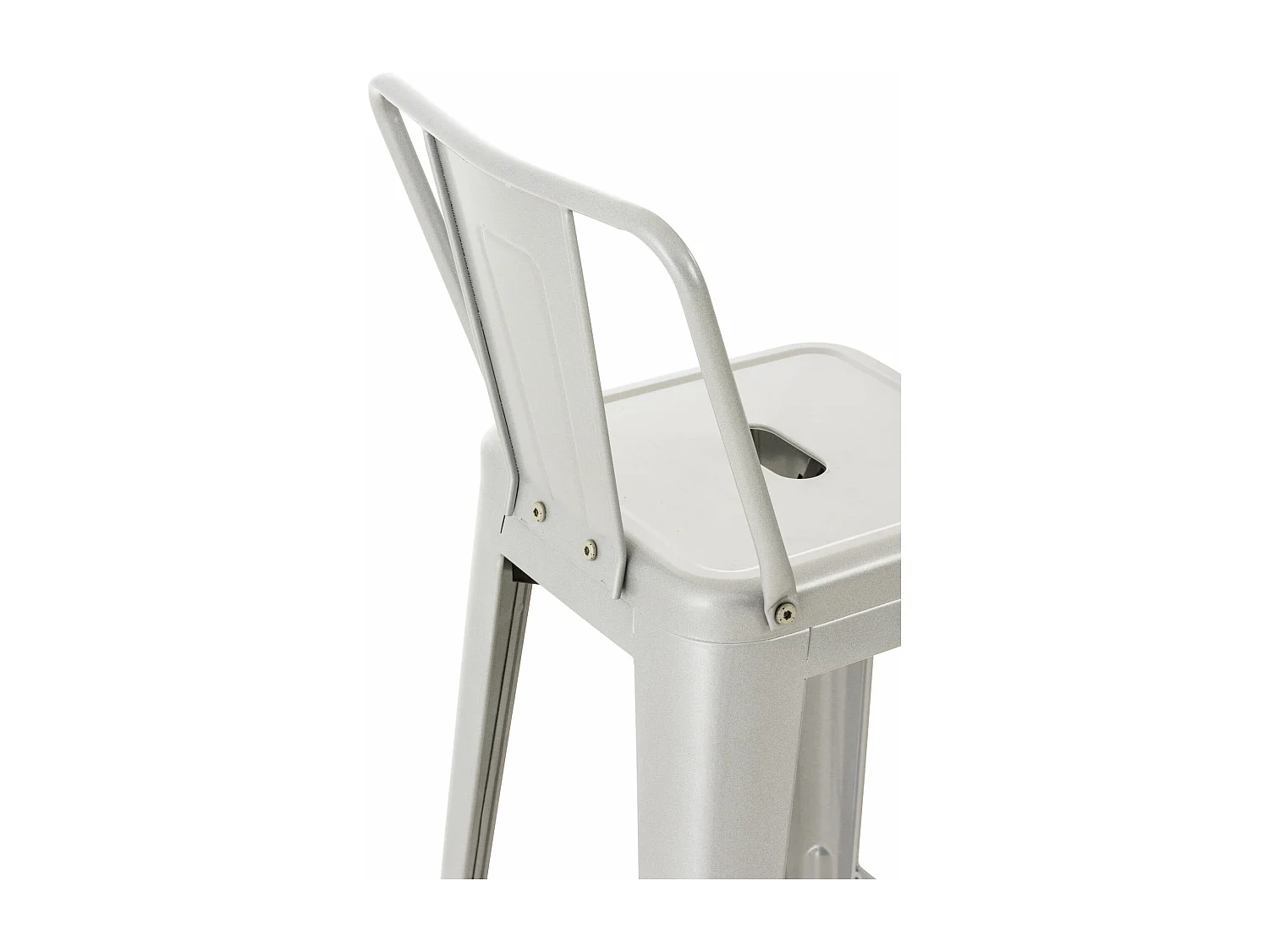 Tabouret de bar - Métal & Métal - Argent - Mason