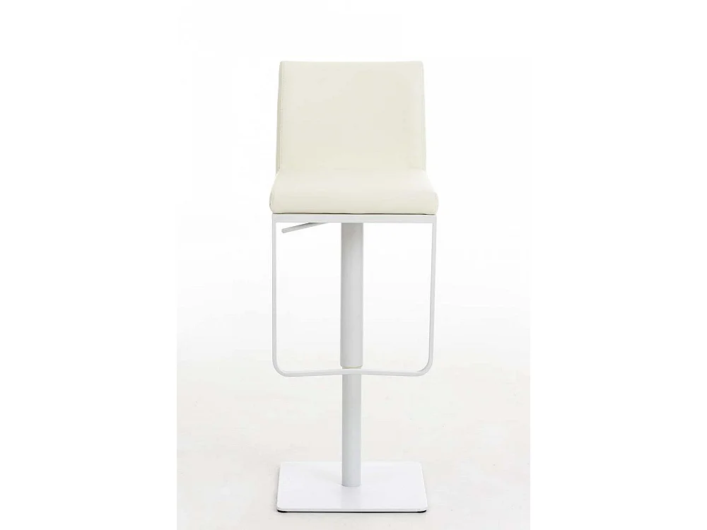 Tabouret de bar - Similicuir & Blanc - Crème - Panama