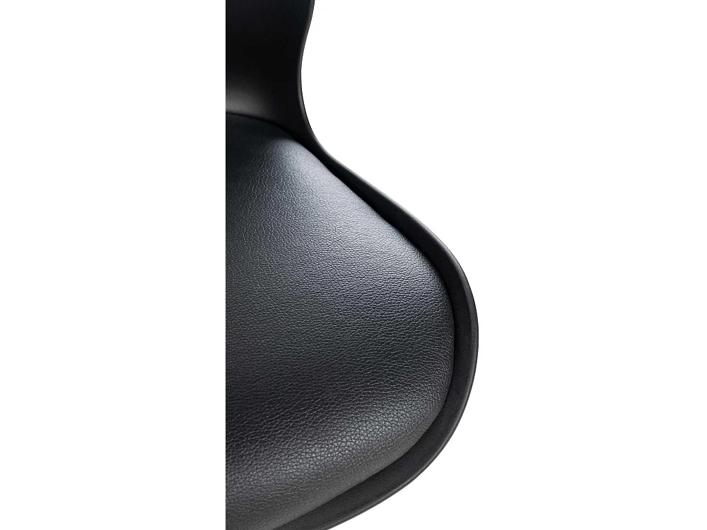 Lot de 2  Tabouret de bar - Plastique - Noir - Gilbert