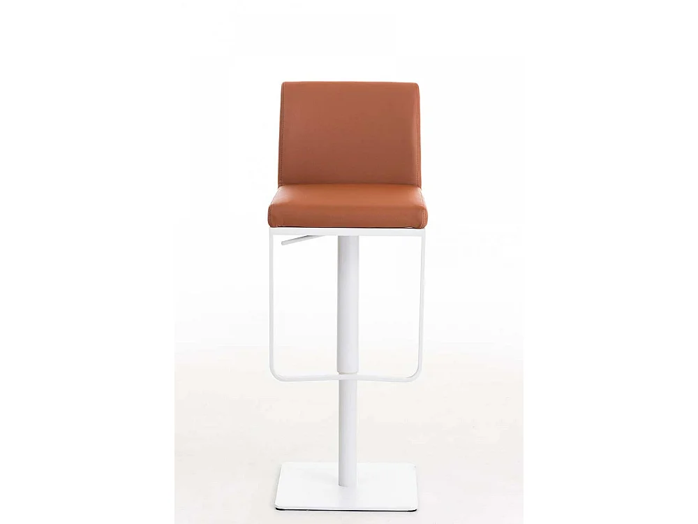 Tabouret de bar - Similicuir & Acier inoxydable - Marron clair - Panama