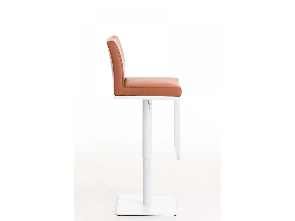 Tabouret de bar - Similicuir & Acier inoxydable - Marron clair - Panama