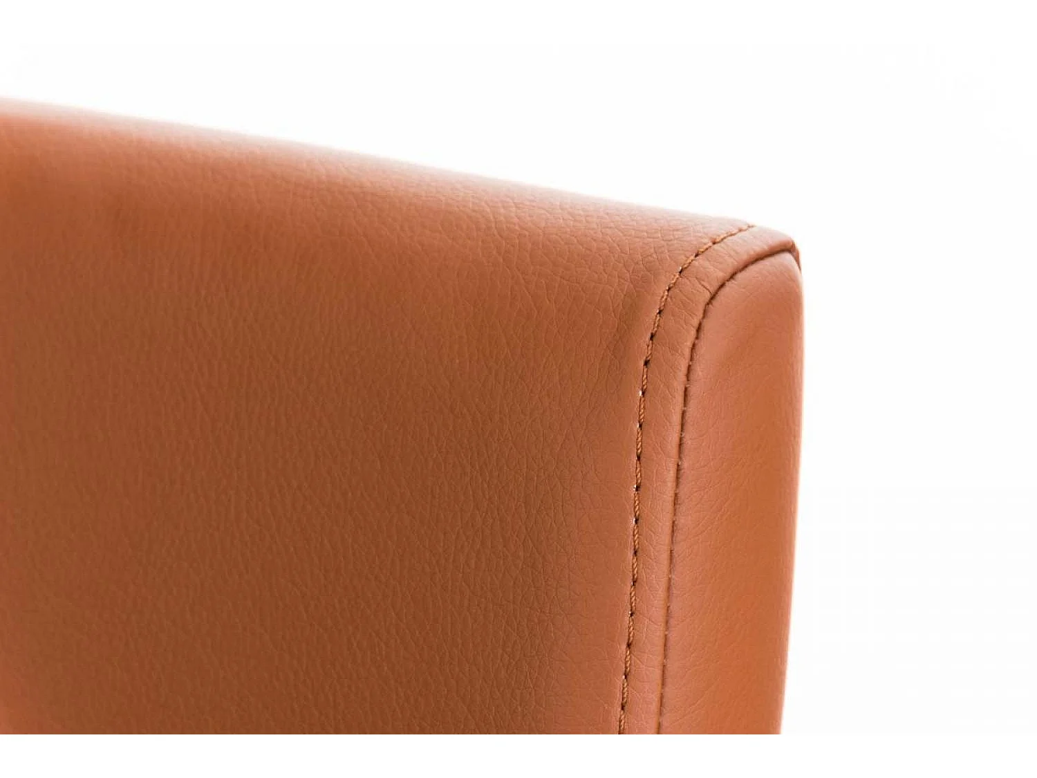 Tabouret de bar - Similicuir & Acier inoxydable - Marron clair - Panama