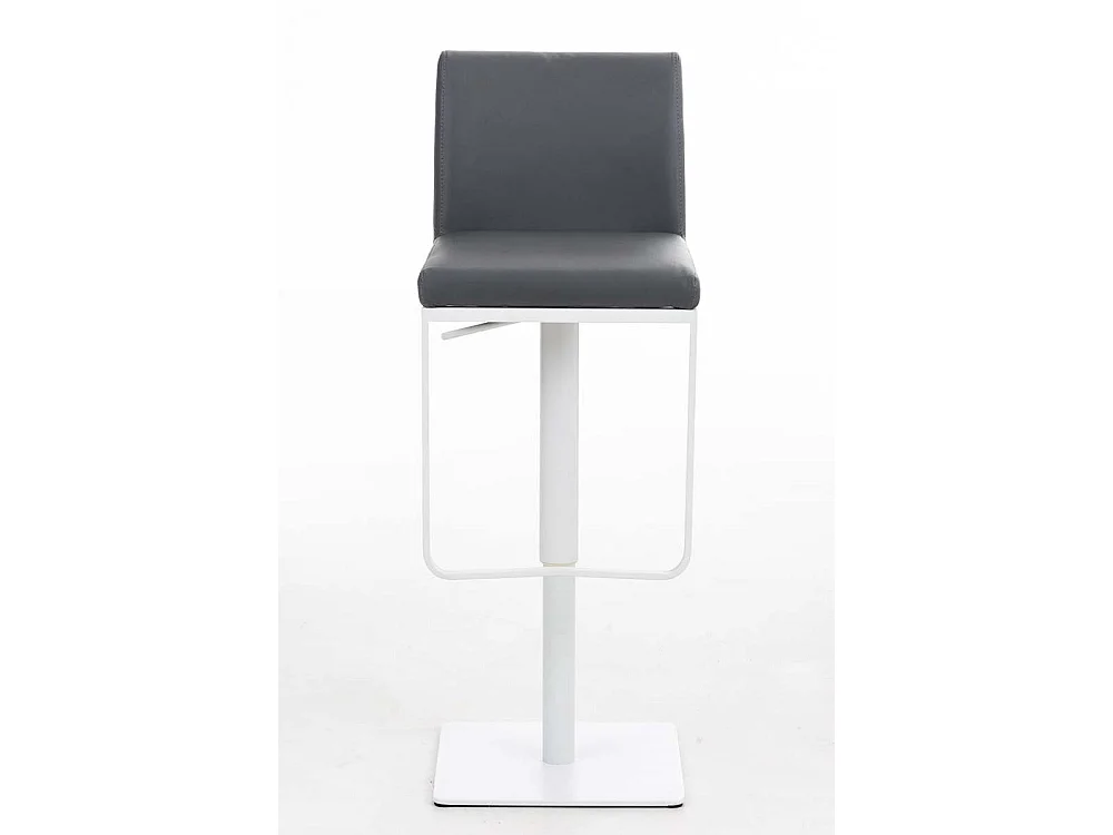Tabouret de bar - Similicuir & Blanc - Gris - Panama