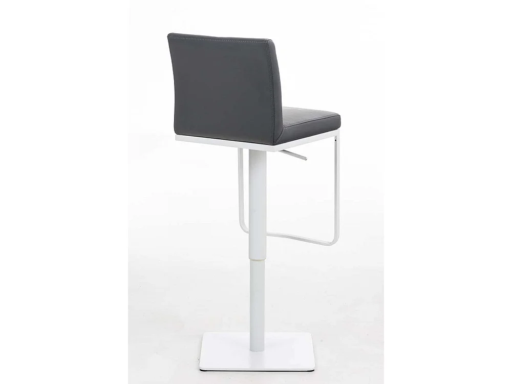 Tabouret de bar - Similicuir & Blanc - Gris - Panama