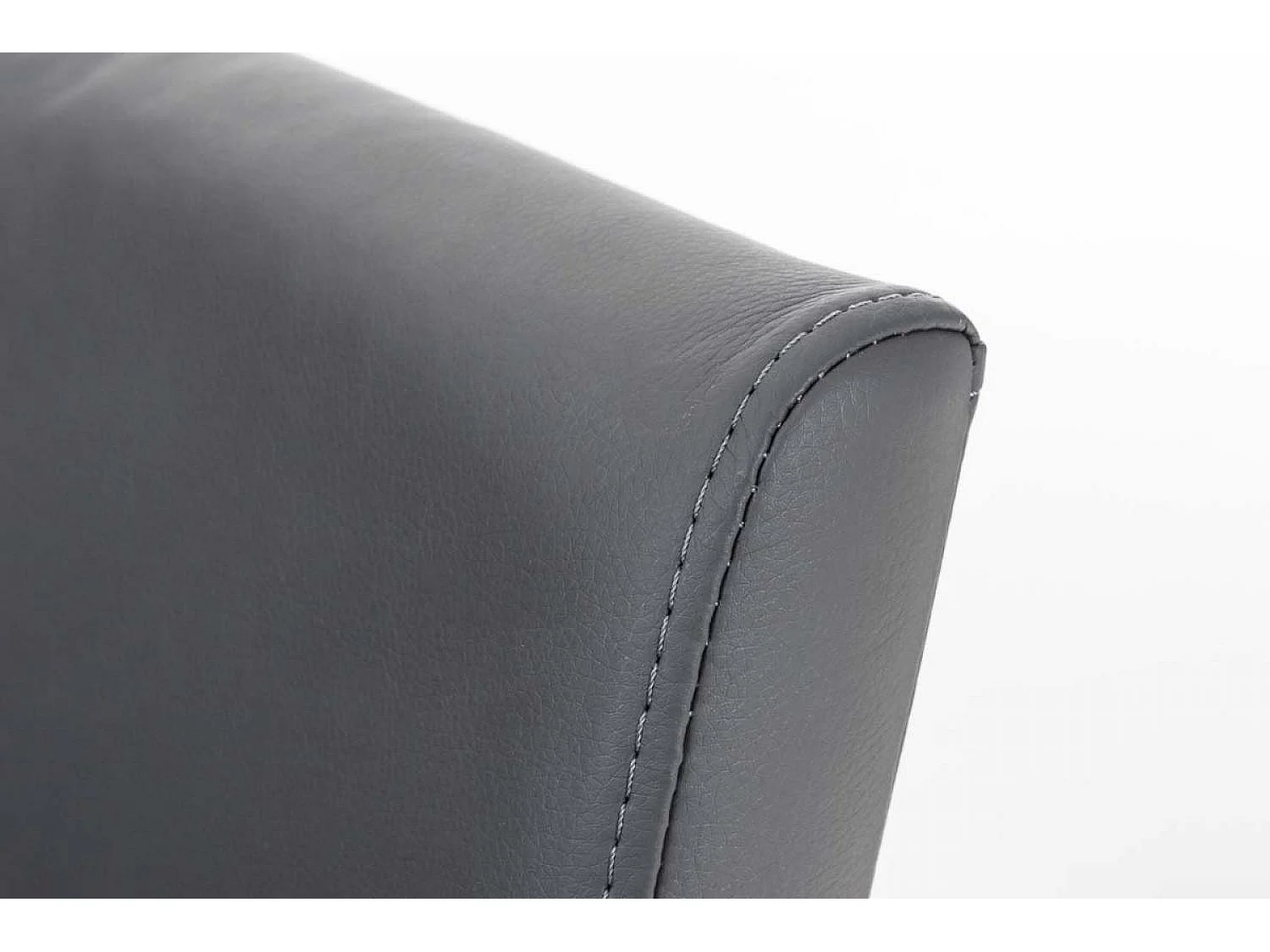 Tabouret de bar - Similicuir & Blanc - Gris - Panama