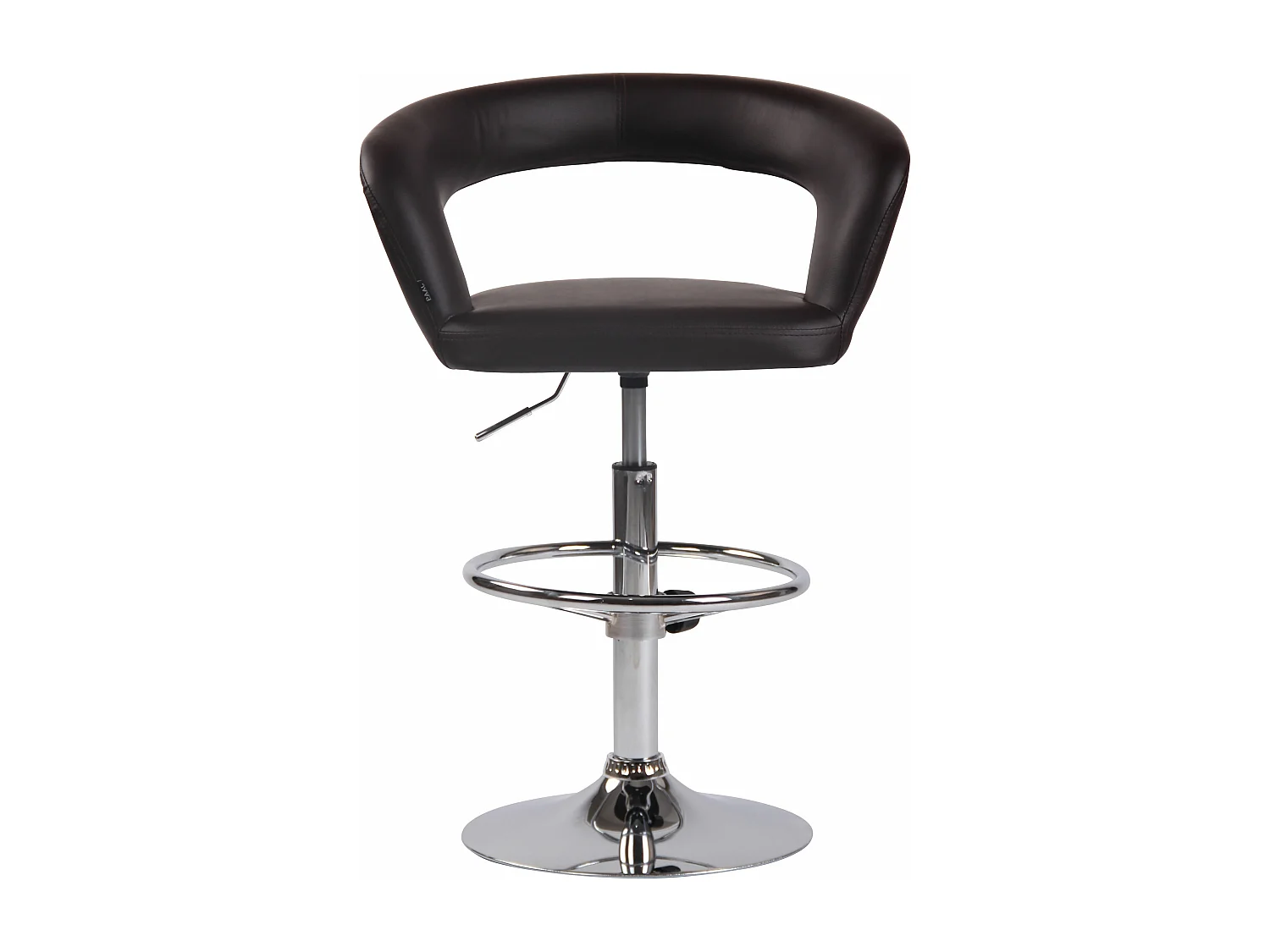 Lot de 2  Tabouret de bar - Similicuir - Marron - Jaen