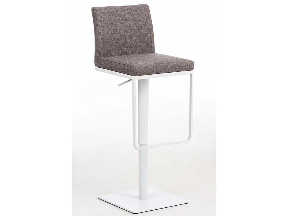 Sgabello da bar - Tessuto & bianco - grigio - Panama