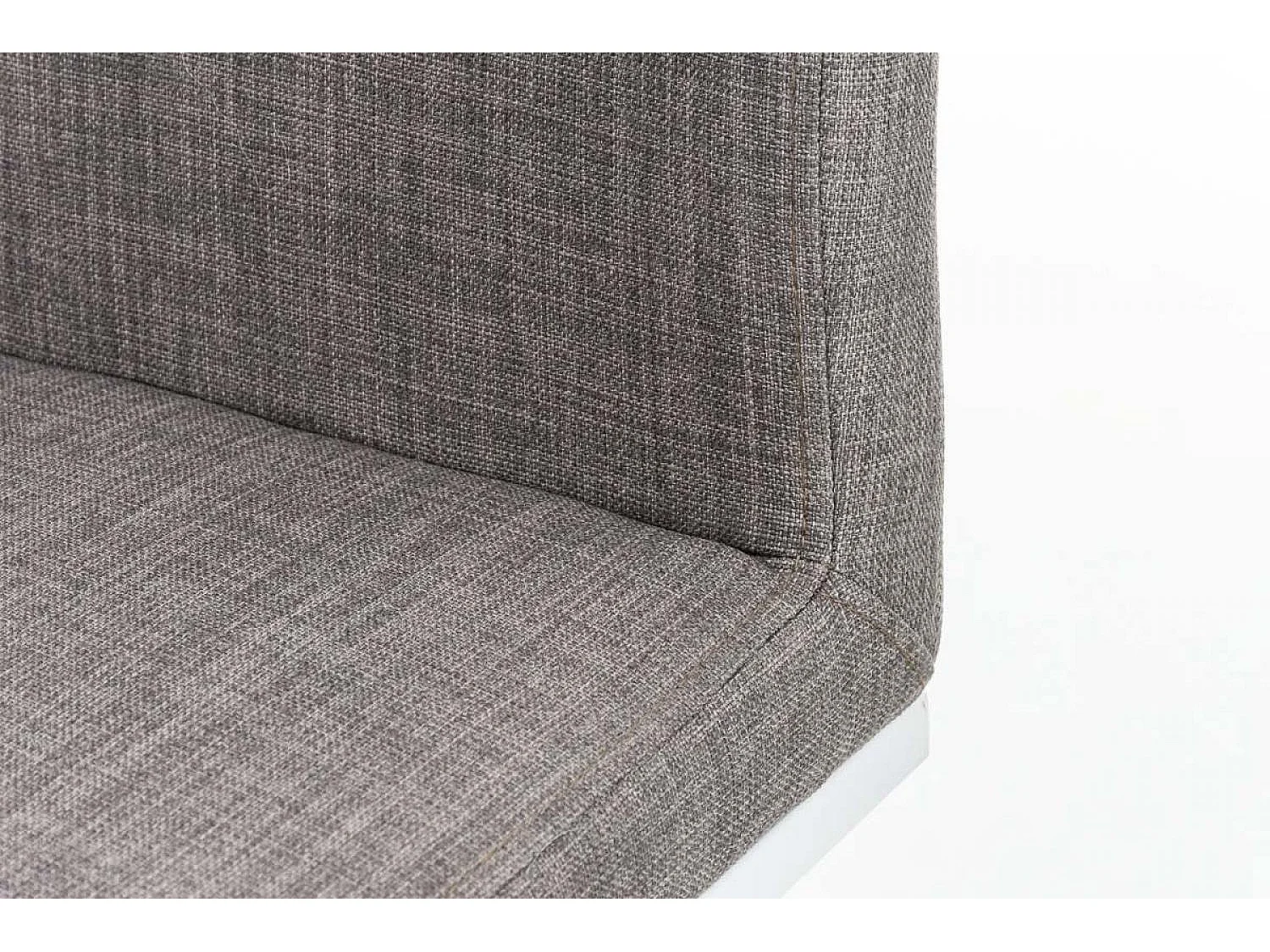 Sgabello da bar - Tessuto & bianco - grigio - Panama