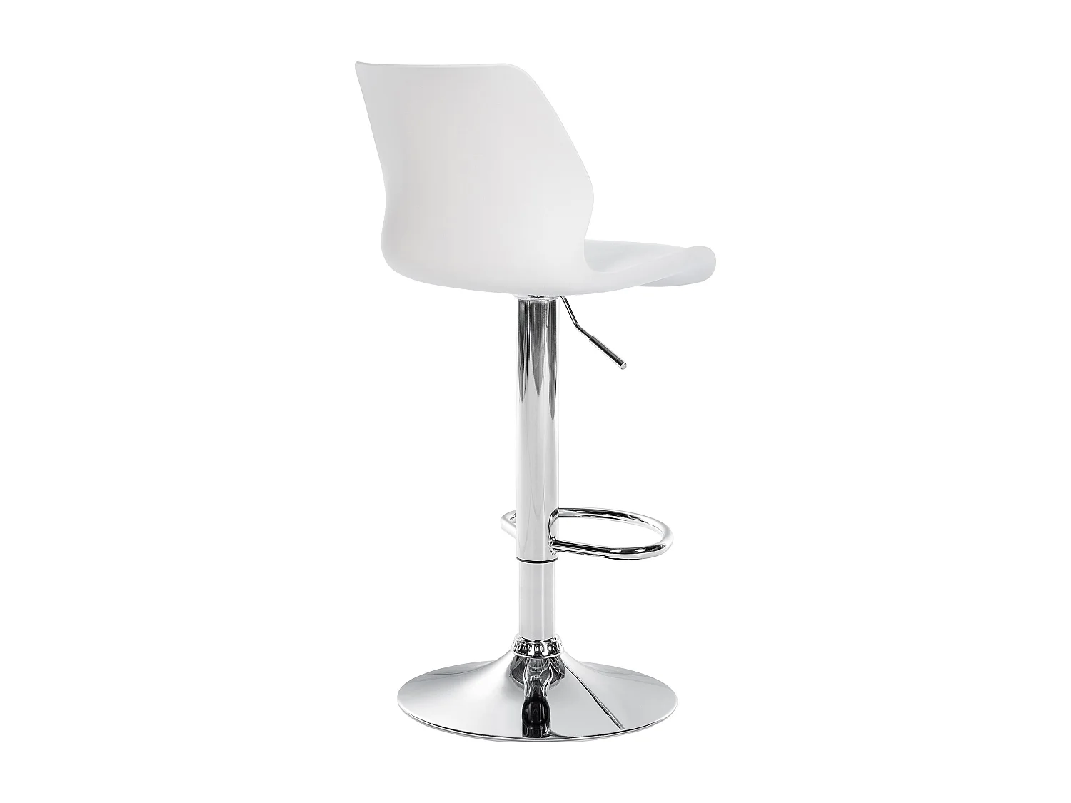 Tabouret de bar - Plastique - Blanc - Gilbert