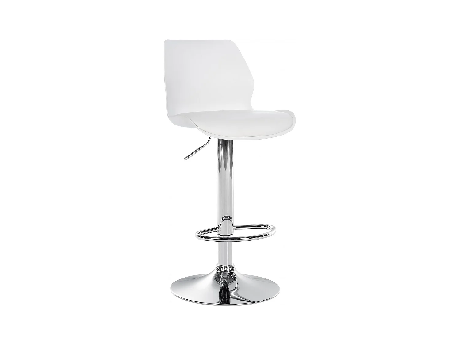 Tabouret de bar - Plastique - Blanc - Gilbert