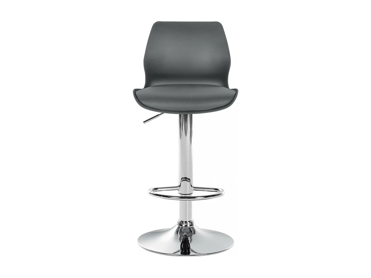 Tabouret de bar - Plastique - Gris - Gilbert