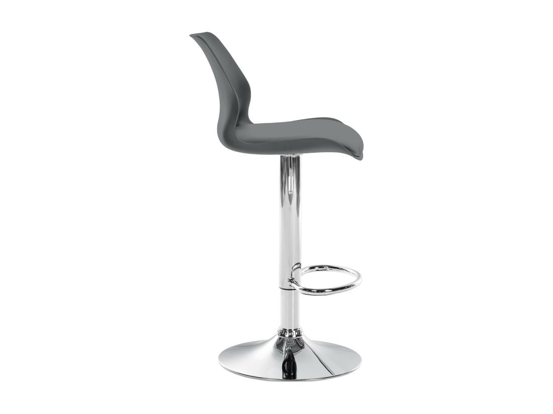 vente unique Tabouret de bar - Plastique - Gris - Gilbert
