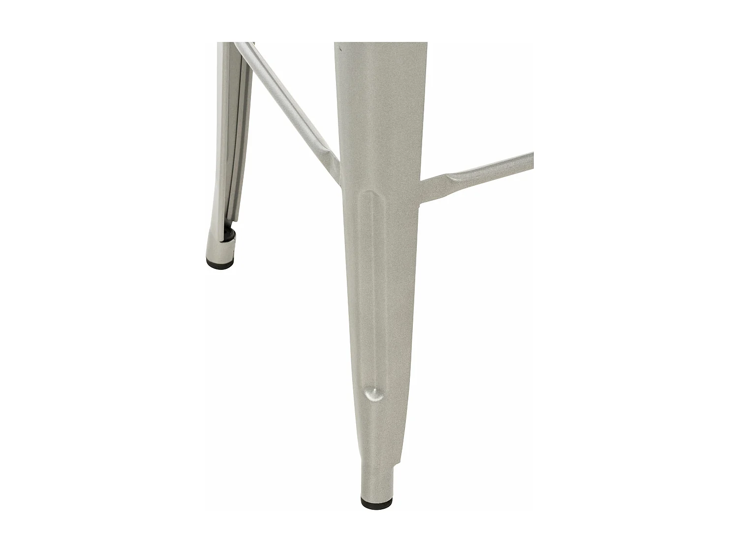 Lot de 4  Tabouret de bar - Métal & Métal - Argent - Mason