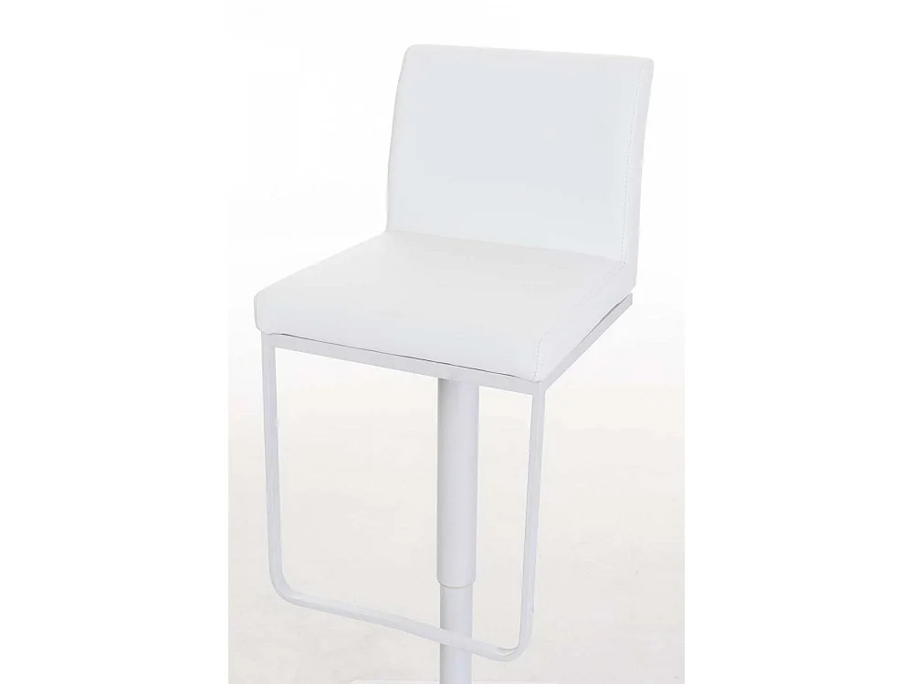 Tabouret de bar - Similicuir & Blanc - Blanc - Panama