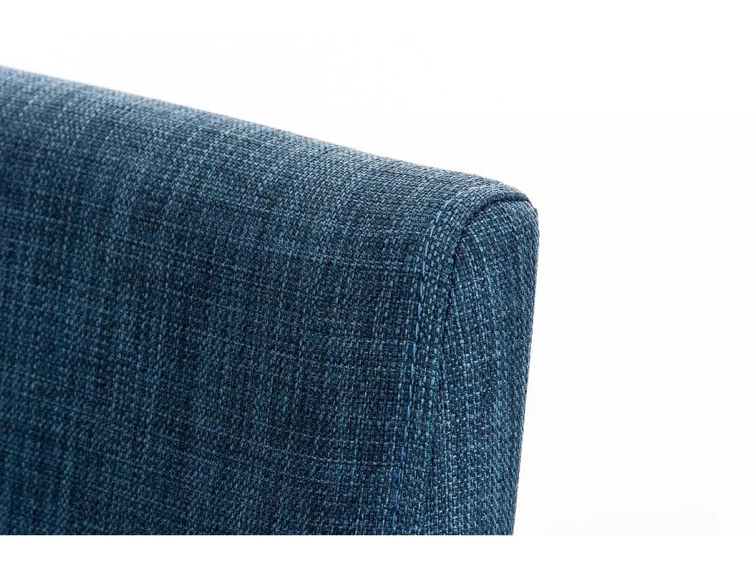 Tabouret de bar - Tissu & Blanc - Bleu - Panama